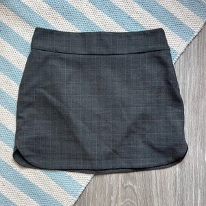 Zara Plaid Gray Miniskirt Size Small